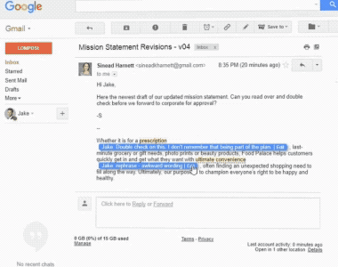 gmail annotations